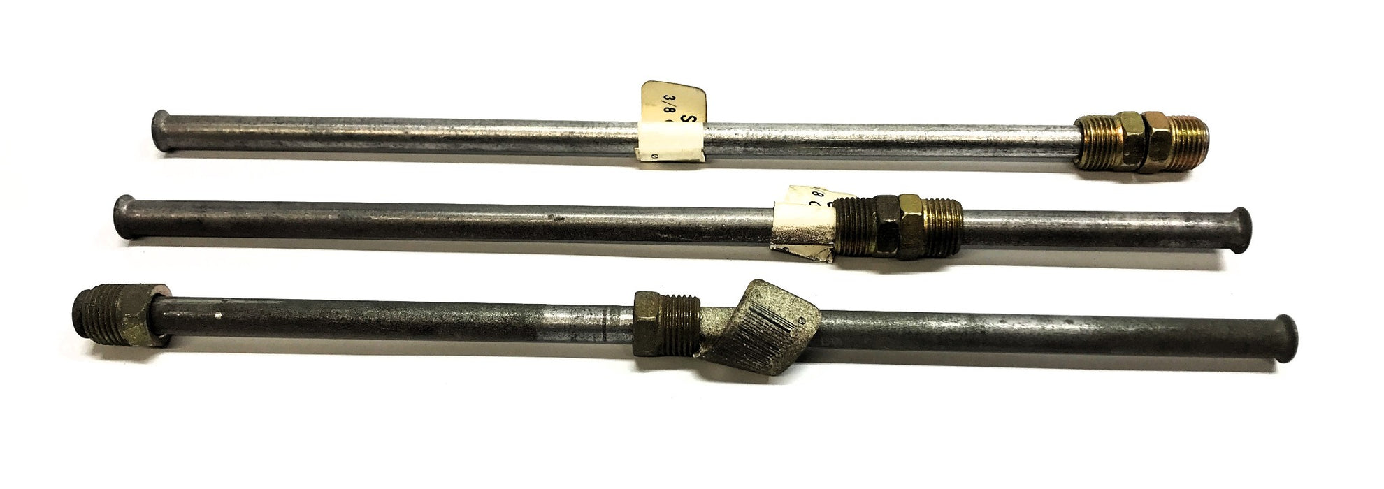 Unbranded 3/8" x 12" Steel Brake Line STD612 [Lot of 3] NOS