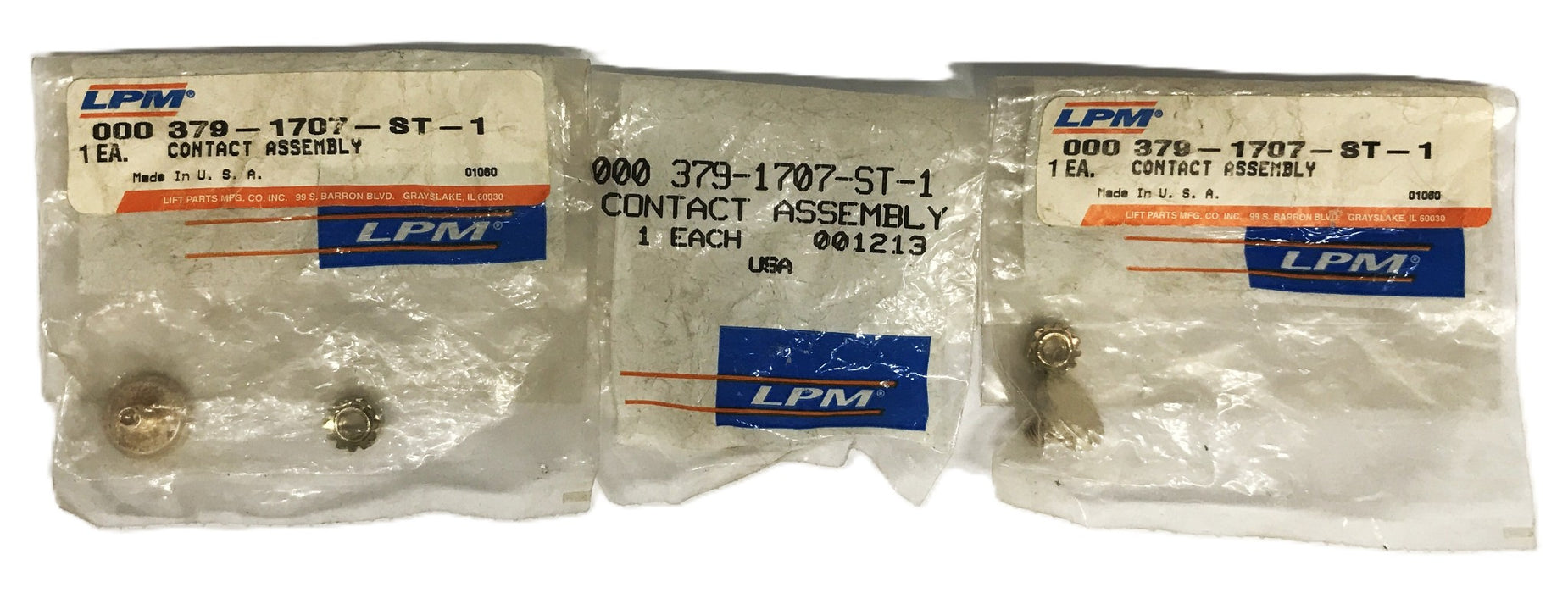 LPM Contact Assembly 379-1707-ST-1 [Lot of 3] NOS