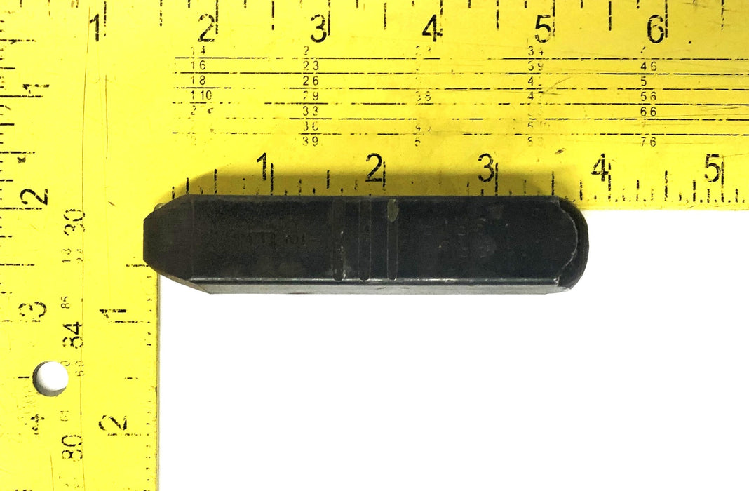 Gruv Grip 1/2 Inch Metal Stamp E USED