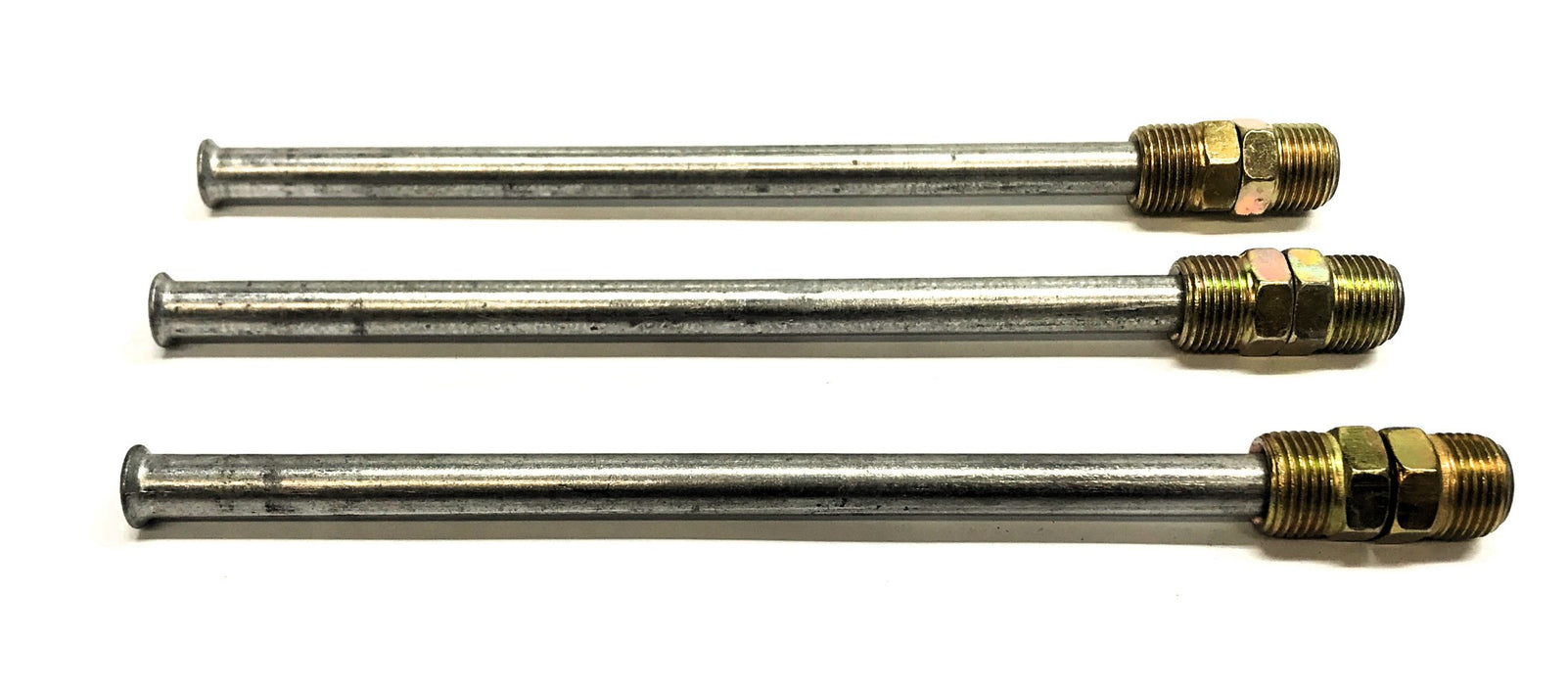 Unbranded 3/8" x 8" Steel Brake Line [Lot of 3] NOS