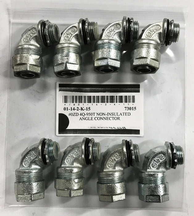 Gedney Liquid Tight Elbow Connector 4Q-950T [Lot of 8] NOS
