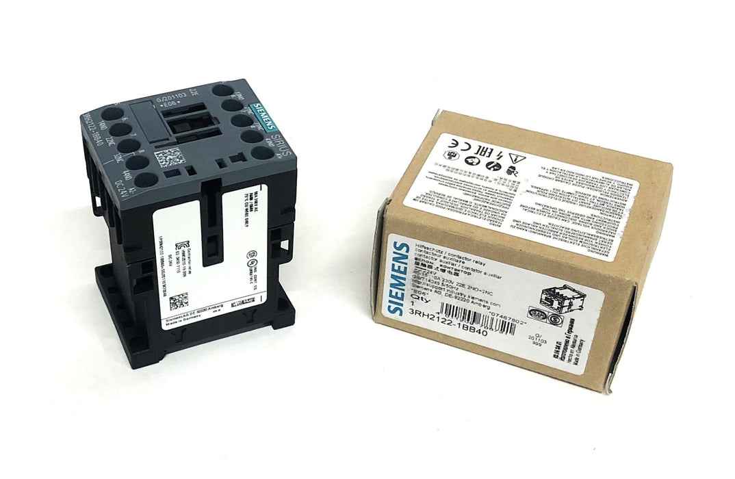 Siemens Contactor Relay 3RH2122-1BB40 NOS
