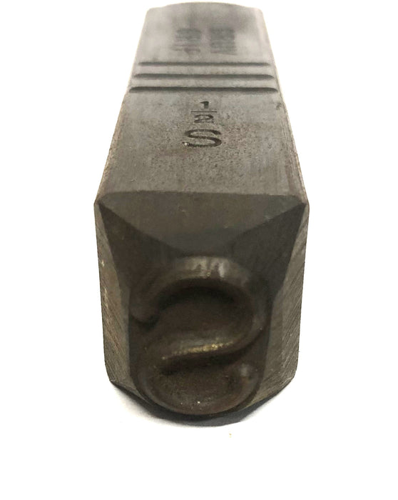 Gruv Grip 1/2 Inch Letter Metal Stamp S USED