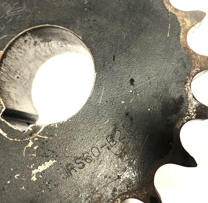 Tsubaki 1.58 Inch Bore Roller Chain Sprocket RS60-B21 USED