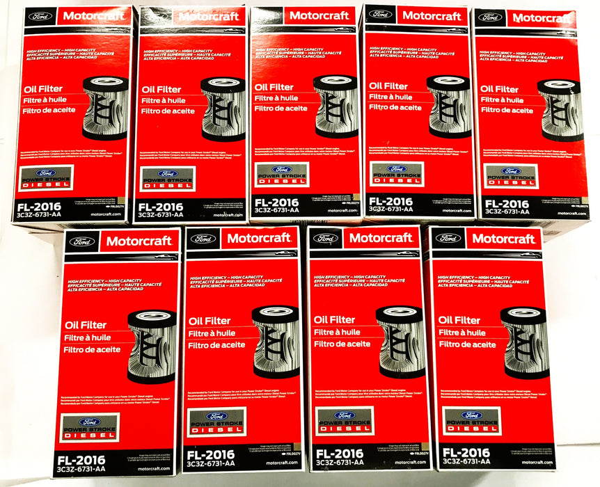 Motorcraft Ford Oil Filter FL-2016 [Lot of 9] NOS