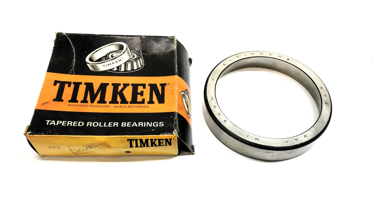 Timken Tapered Roller Bearing Cup 672 NOS