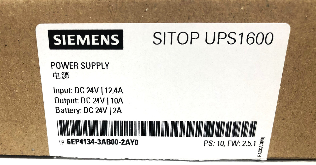Siemens SITOP UPS1600 Power Supply 6EP4134-3AB00-2AY0 USED