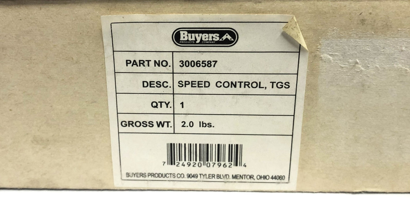 Buyers TGS Series Speed Control Box For Salt Spreader 3006587 NOS