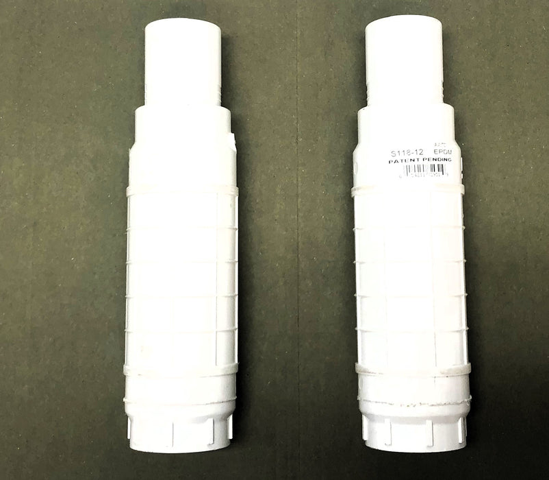 Spears 1-1/4" SCH40 Sliding/Slip Repair Coupling PVC Pipe 2FW1G2 [Lot of 2] NOS