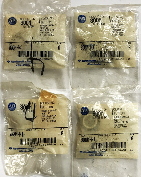 Allen-Bradley Pushbutton Assembly 800M-N1 [Lot of 4] NOS