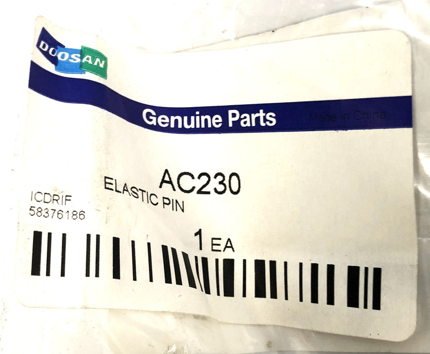 Doosan Elastic Pin AC230 [Lot of 6] NOS