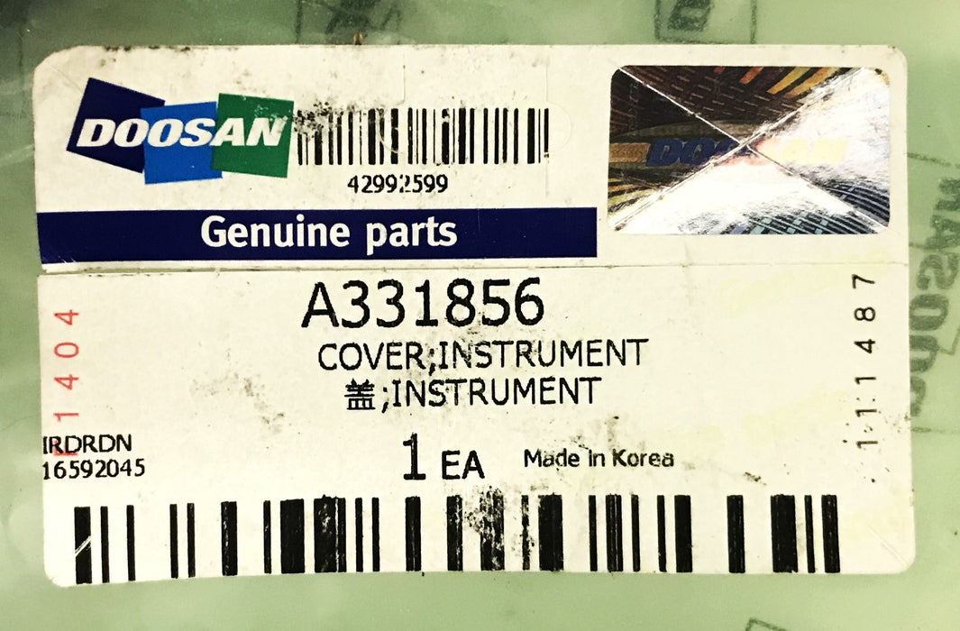 Doosan Forklift Instrument Cover A331856 NOS