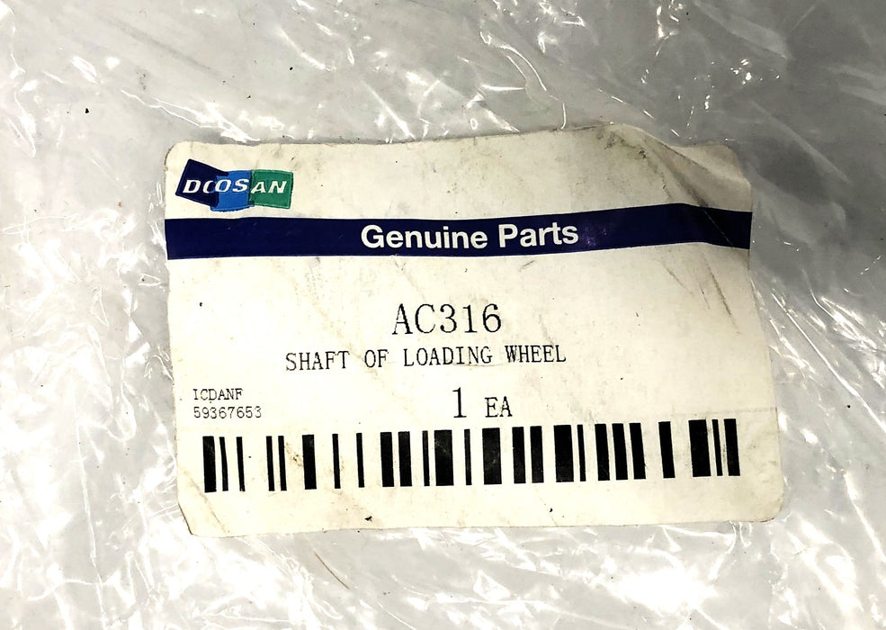 Doosan Loading Wheel Shaft AC316 [Lot of 2] NOS