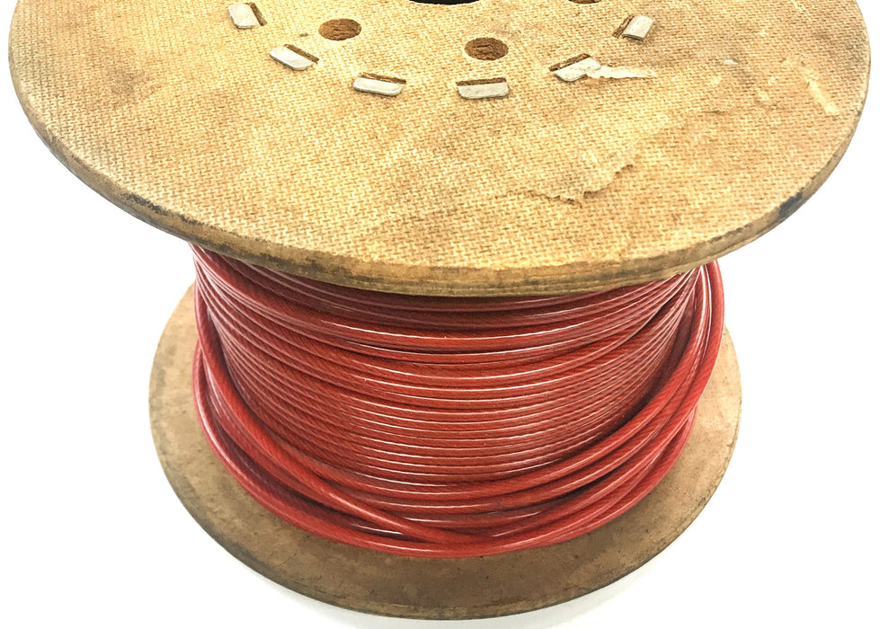 Unbranded Red Wire Undefined Length 9/200" Wire Size NOS