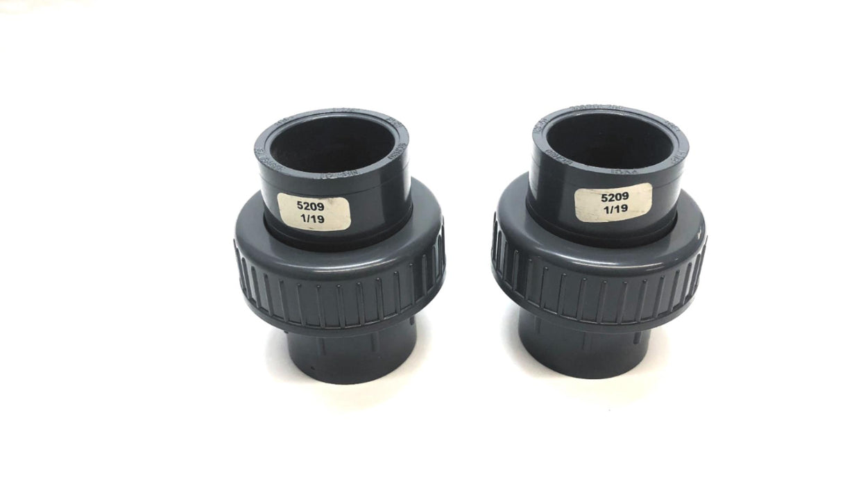 Unbranded 1-1/4" SCH80 PVC Union NSF-61 [Lot of 2] NOS
