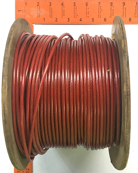 Unbranded Red Wire Undefined Length 9/200" Wire Size NOS