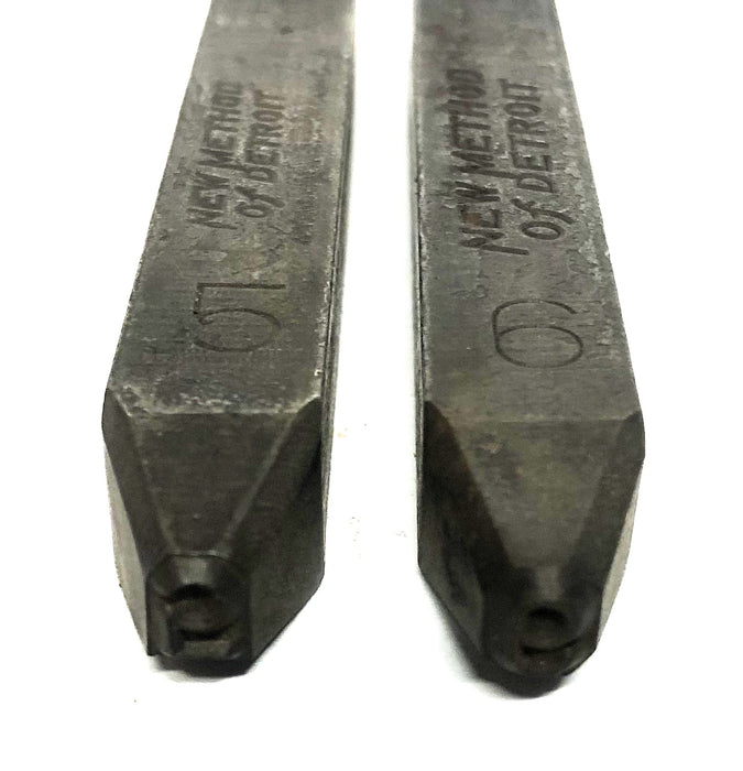 New Method 3/16 Inch Number Metal Stamp 5 & 6 USED