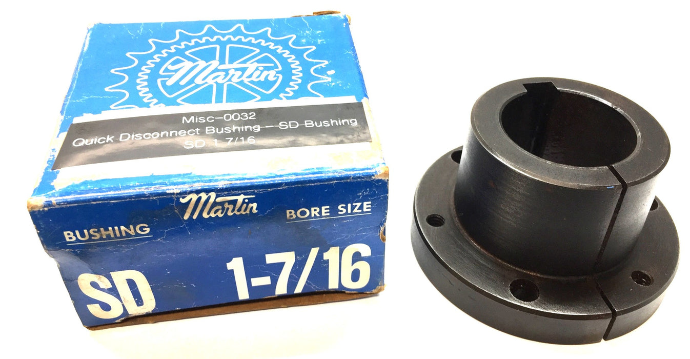 Martin Quick Disconnect Bushing SD 1-7/16" Bore Size NOS