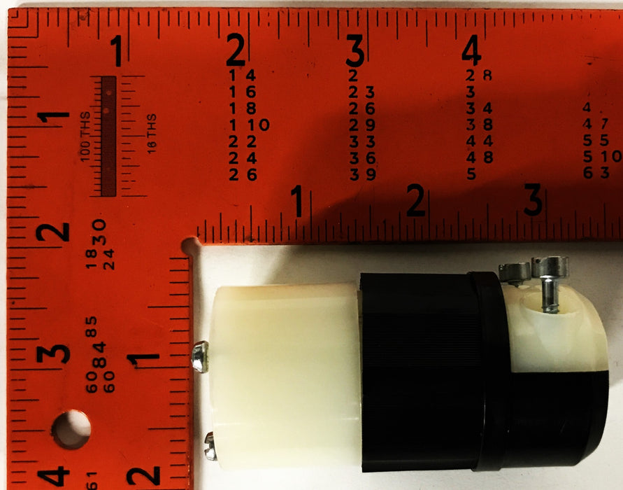 Leviton Black 2-Pole 3-Wire Female Connector 8219-C [Lot of 2] NOS