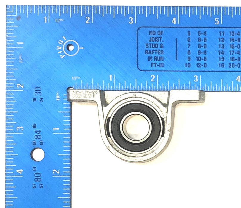 Asahi Pillow Block Ball Bearing W/ Locking Collar UP002 [Lot of 2] NOS