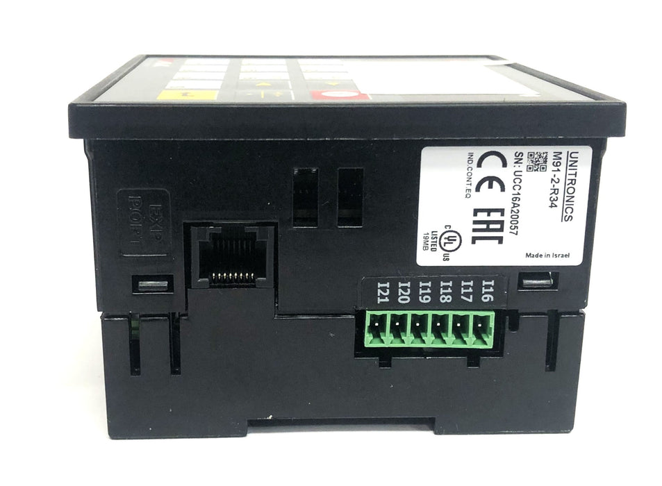 Unitronics M90 30VDC 250VAC 3A RES 12x Relay Industrial Computer M91-2-R34  NOS