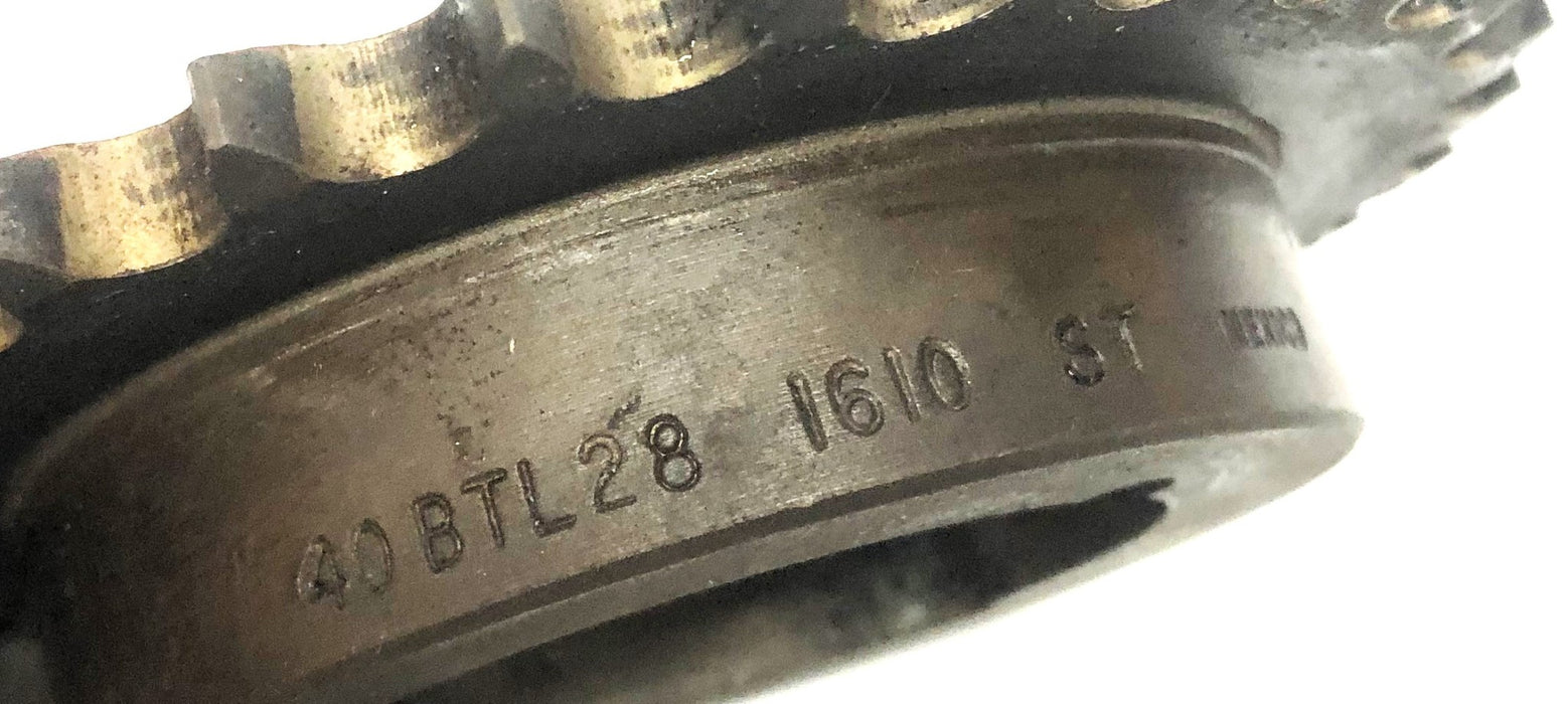 Unbranded 1610 ST Tapered Bore Roller Chain Sprocket 40BTL28 NOS