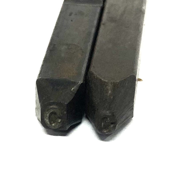 Unbranded Approximately 0.16 Inch Letter Metal Stamp C [Lot of 2] USED