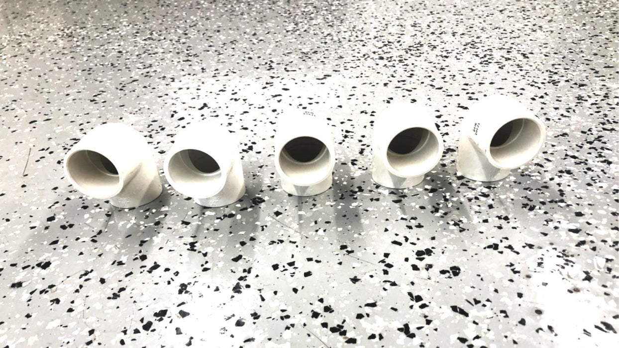 Charlotte 1-1/4" SCH40 PVC 90 Degree Elbow 406-012 [Lot of 5] NOS