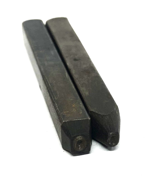 Unbranded Approximately 0.16 Inch Letter Metal Stamp O [Lot of 2] USED