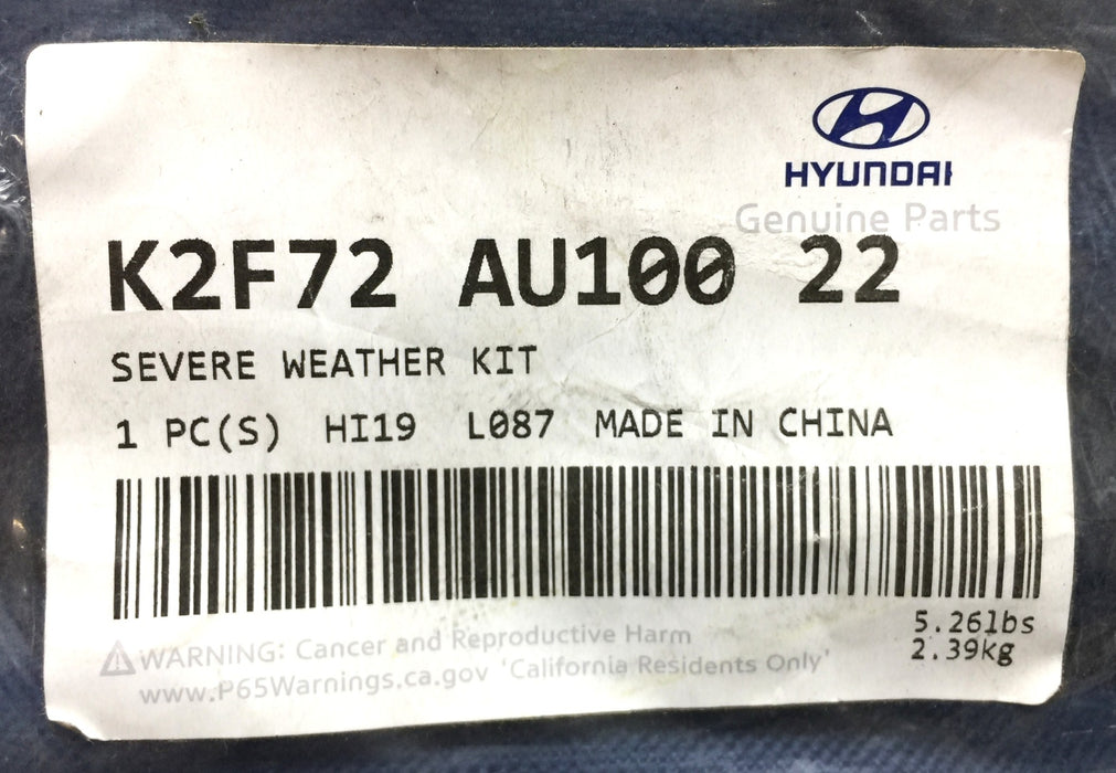 Hyundai Severe Weather Kit K2F72 AU100 22 NOS