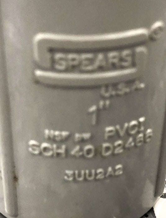 Spears 1" SCH40 PVC Pipe Fitting [Lot of 10] NOS