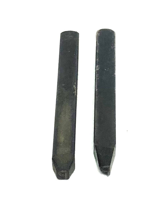 Unbranded Approximately 0.16 Inch Letter Metal Stamp P [Lot of 2] USED