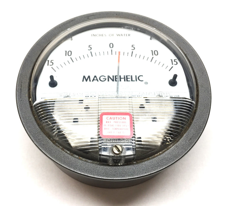 Dwyer Instruments Magnehelic 4" Pressure Gauge 15-0-15psig 2330 NOS