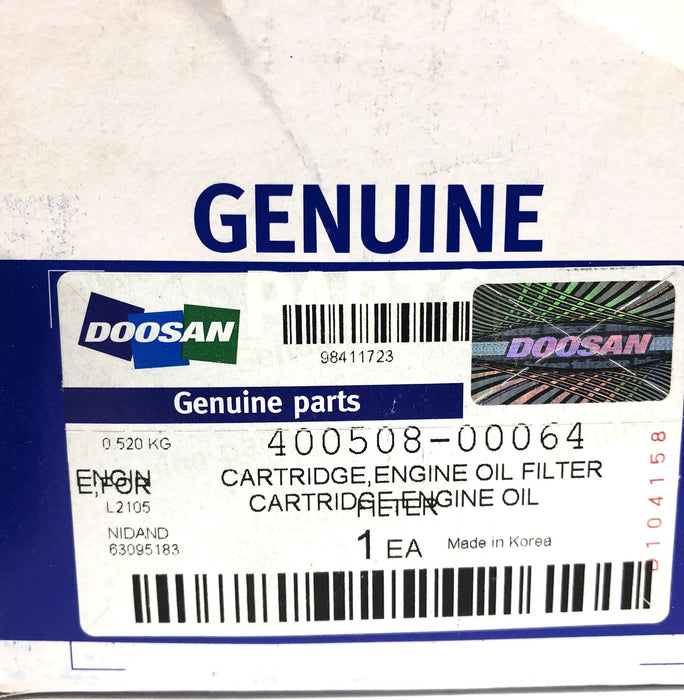 Doosan Oil Filter 400508-00064 NOS