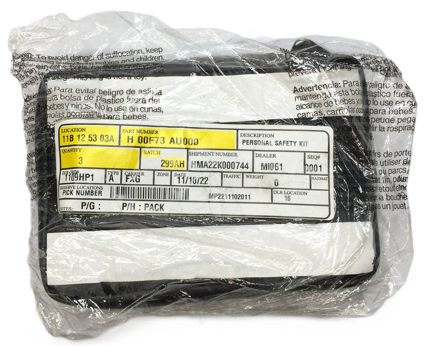 Hyundai Personal Safety Kit H 00F73 AU000 (00F73AU000) NOS