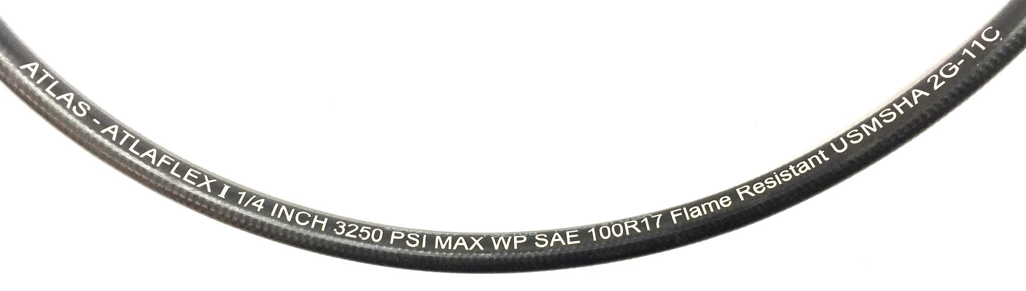 Trackless 40" Atlas ATLAFLEX I 1/4" 3250 PSI Hose 5H763 (USMSHA 2G-11C) NOS