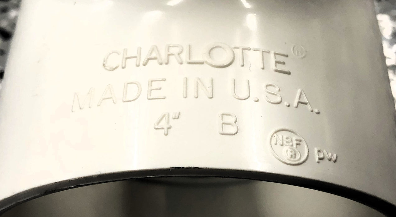 Charlotte 4" SCH40 PVC TEE Socket 401-040 NOS