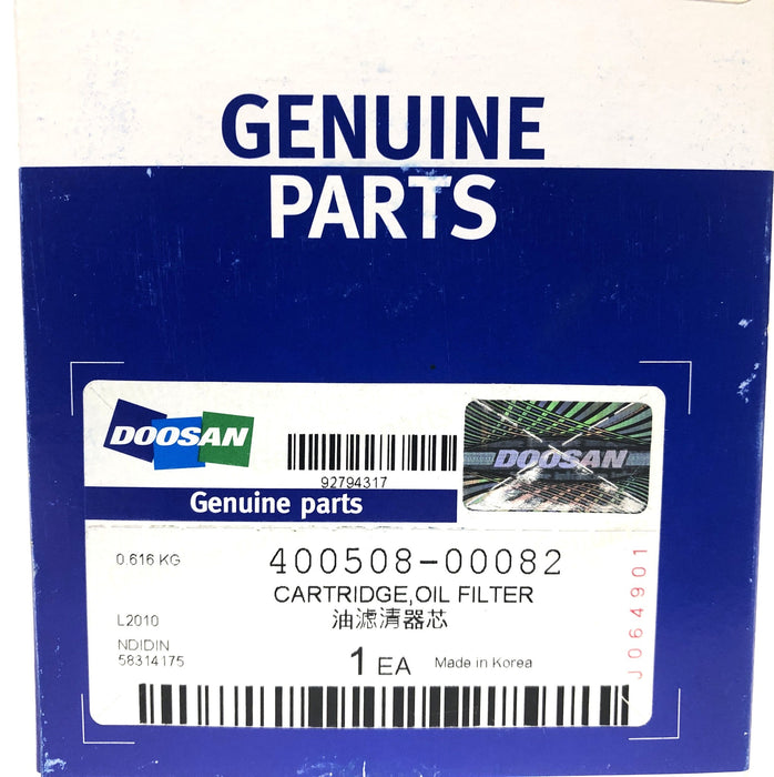 Doosan Oil Filter Cartridge 400508-00082 NOS