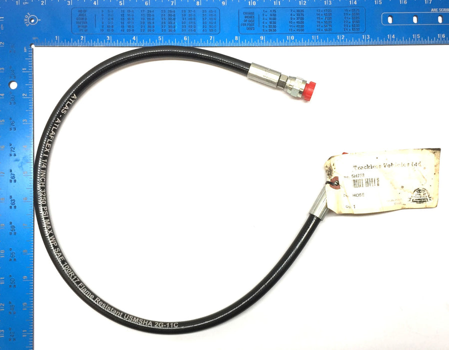 Trackless 32" Atlas ATLAFLEX I 1/4" 3250 PSI Hose 5H758 (USMSHA 2G-11C) NOS