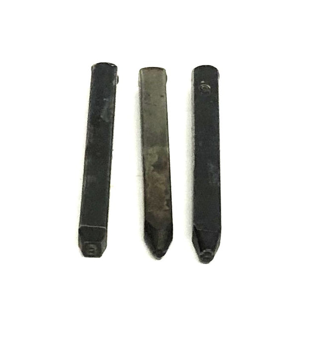 Unbranded Approximately 0.16 Inch Letter Metal Stamp S [Lot of 3] USED