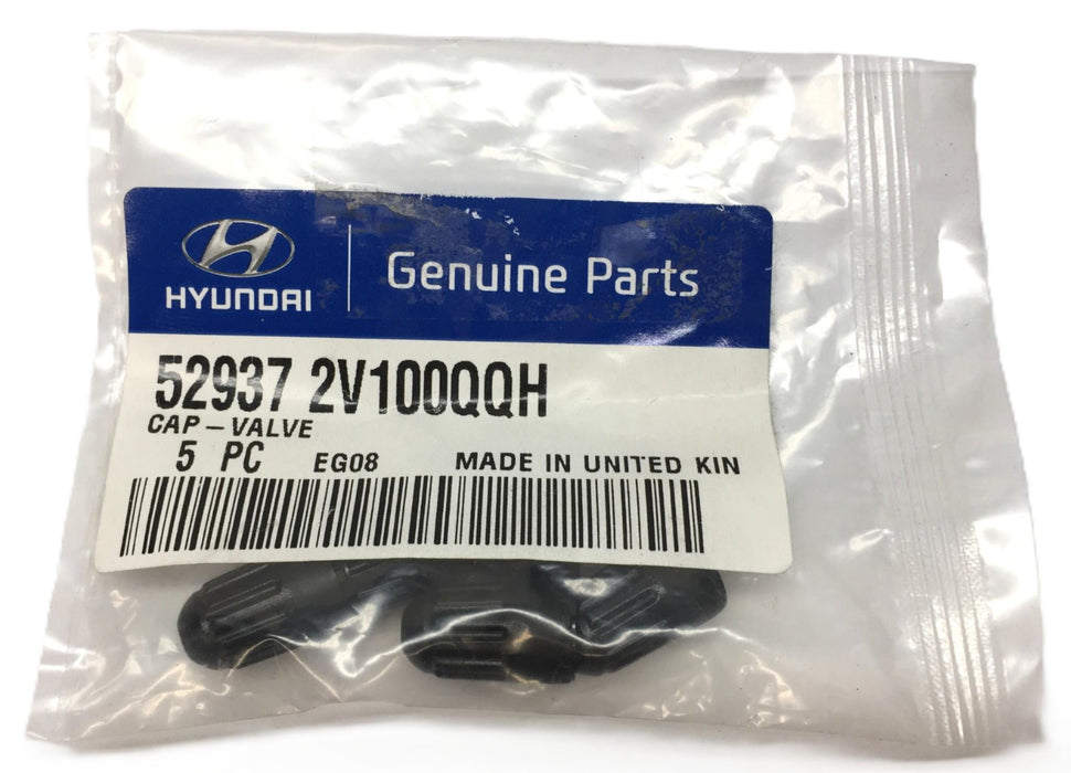 Hyundai Valve Cap Pack (5pcs) 52937 2V1000QQH (529372V1000QQH) NOS
