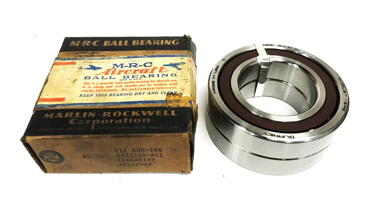 MRC Angular Contact Ball Bearing Pair 211RDB-100 NOS