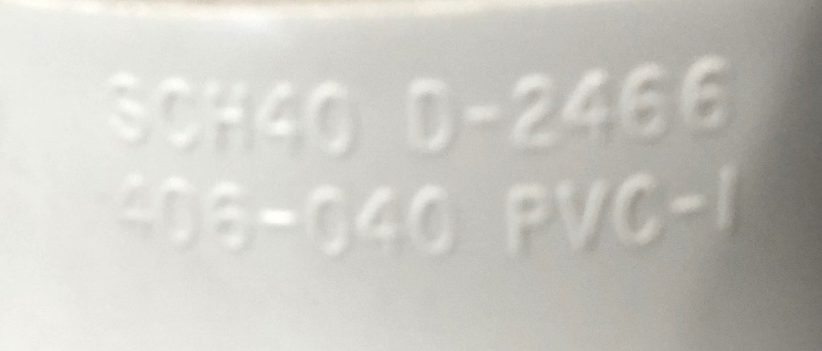 Charlotte 4" SCH40 PVC 90 Degree Elbow 406-040 NOS