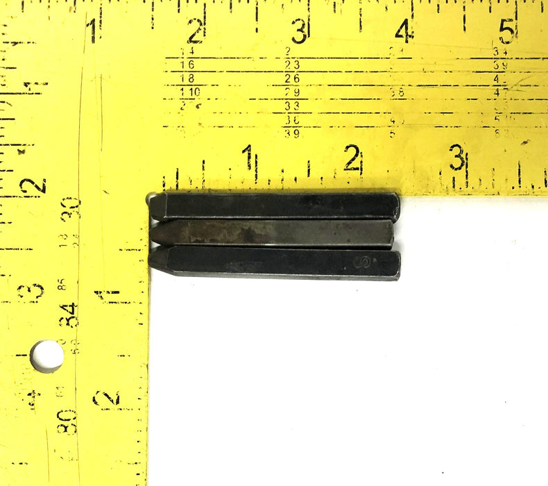 Unbranded Approximately 0.16 Inch Letter Metal Stamp S [Lot of 3] USED