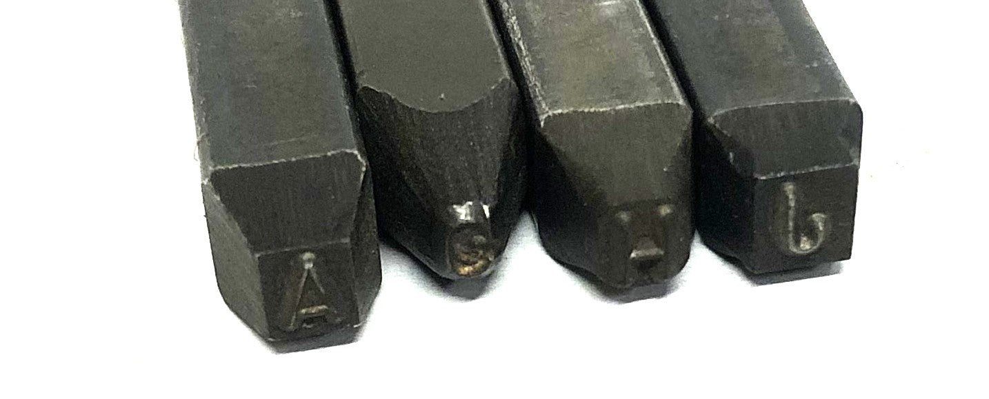 Unbranded Approximately 0.16 Inch Letter Metal Stamp A/G/H/J USED