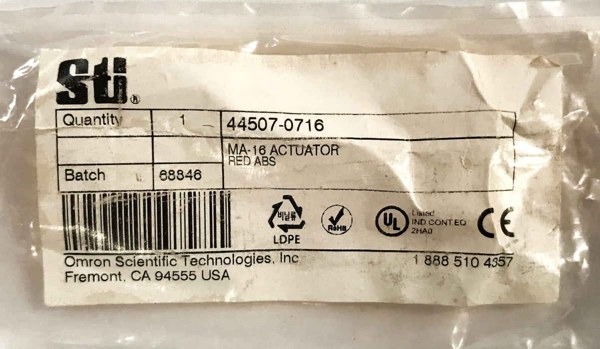Omron Magnetic Actuator for MA16 Series 44507-0716 NOS