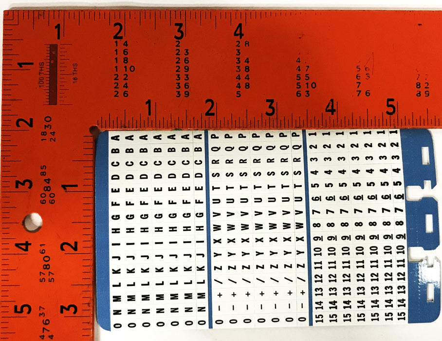 Brady 5-Pack of PWM-A-Z, 0-15 Voltage Labels Y34993 NOS