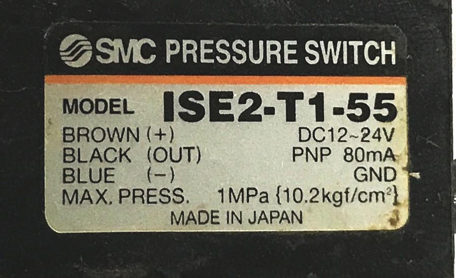 SMC Pressure Switch ISE2-T1-55 USED