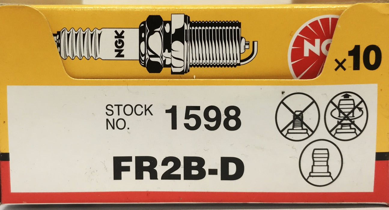 NGK Spark Plugs FR2B-1598 [Lot of 10] NOS