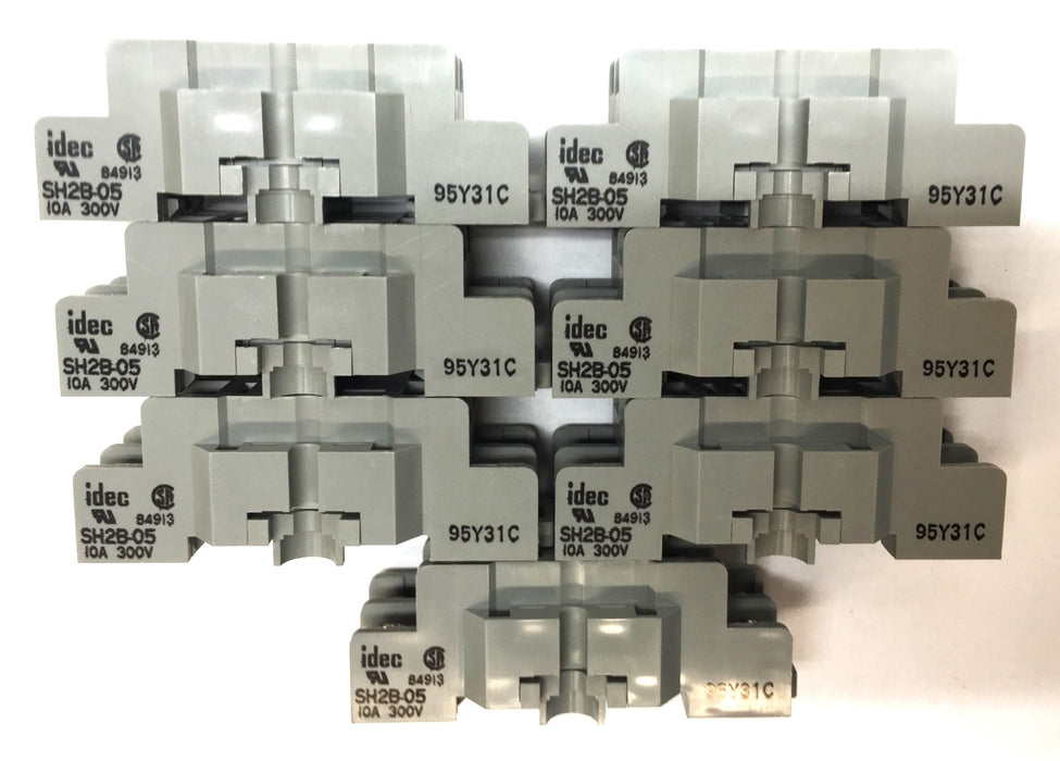 IDEC 300V 8-Pin Relay and Timer Socket Series 2 Relay Base SH2B05 [Lot of 7] NOS